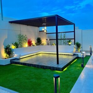 تصميم حديقة خلفية بالرياض